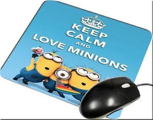 Details about Minion Despicable Me Love Quote Mousepad Mice Mousemat
