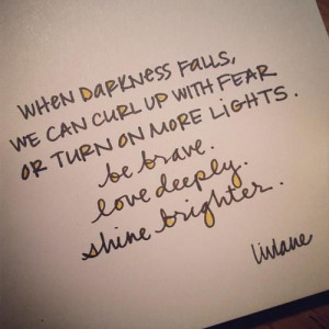 Turn On More Lights #Shine