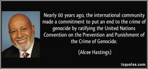 Nearly 60 years ago, the international community made a commitment to ...