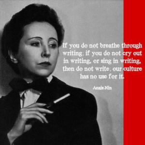 If you do not breathe through writing; if you do not cry out in ...