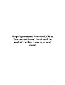 Romeo And Juliet Star Crossed Lovers Quote Romeo and juliet as 'star