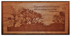 Personalized St. Francis Quote Plaque