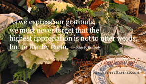 John Kennedy Thanksgiving Quote