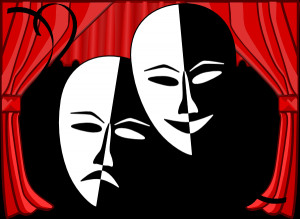 Theatre Masks clip art