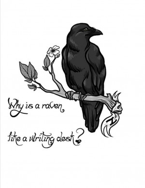 Why is a raven like a writing desk?
