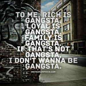 Gangsta Sayings Quotes | Real Gangster Quote Graphic