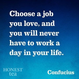 Choose a job you love!