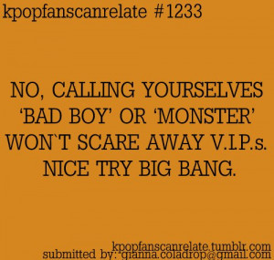 bad boy, big bang, kpop, kpop quotes, monster, text