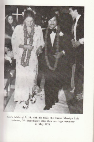 Guru Maharaj Ji 16 With His Bride The Former Marolyn Lois Johnson ...