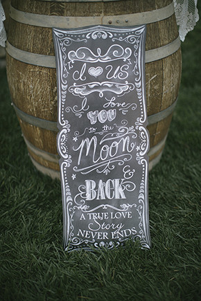 wedding chalkboard