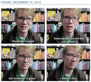 Hank Green, after the Sandy Hook shooting (This made me feel even more ...