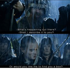 Legolas and Gimli: 