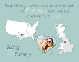 Custom Best Friend Gift, Moving Awa y Gift, Long Distance Friendship ...