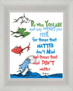 Dr Seuss Be Who You Are Digital Download Quote 8 x 10 via Etsy
