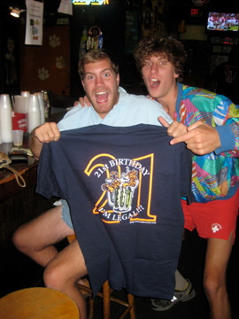 Burns and Kyle at TTT (Tiger Town Tavern)
