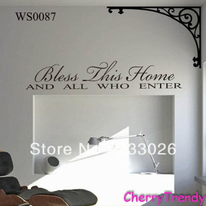 ... Home-English-Quote-Saying-Vinyl-Wall-Art-Decals-Window-Stickers-Home