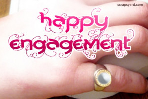 Happy engagement scrap