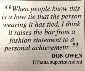 Bow Tie Quote: A Personal Achievement