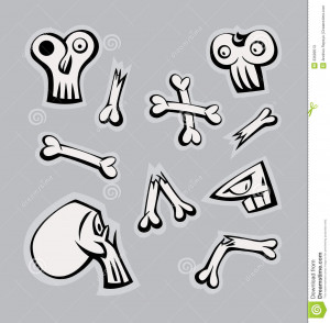 skull-bones-funny-skulls-broken-bone-details-forming-pattern-33699513 ...