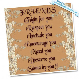 Friends Fight For You