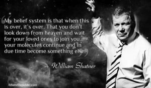 William Shatner on Heaven and Afterlife
