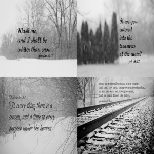 Winter Bible Verse Art Scripture Quotes Christian Nature Black White ...