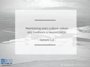 Maintaining one’s culture, values and traditions is beyond ...