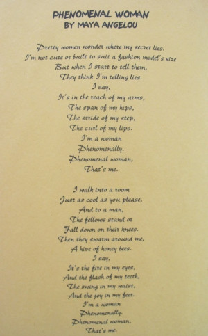 isn't the poem in it's entirety, but the first time I heard this poem ...