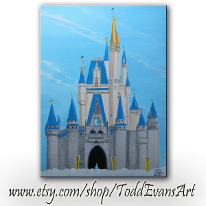 Disney World Castle Silhouette Disneyworld castle art,