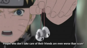 Naruto saying a quote from Obito and Kakashi :)