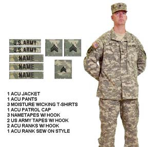 Army Combat Uniform ACU Package Deal