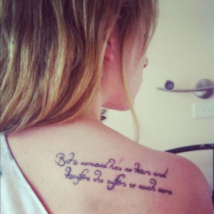 quote from the Little Mermaid, my favorite Hans Christian Andersen ...