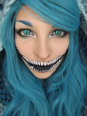 ... # halloween # halloween makeup # makeup # blue # scene # scene