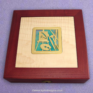 Artist Jewelry Box - Click to Select Glass Color