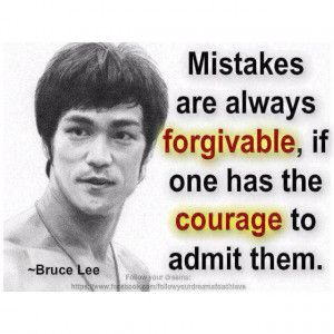 admit your mistakes.