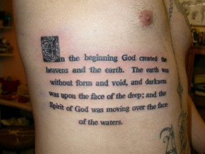 Tattoo Ideas: Bible Verses