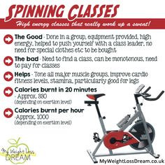 Spinning classes facts to help you on your weight loss. #weightloss # ...