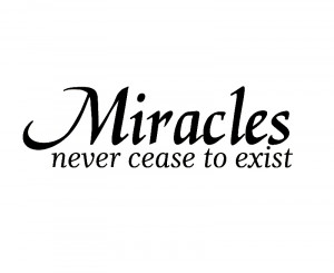 Wall Decal Sticker Quote Vinyl Art Letter Miracles Never Cease God ...