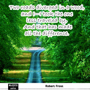 most inspirational quotes with pictures for facebook quote two roads ...