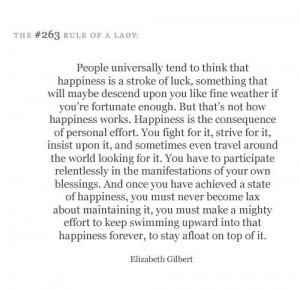 elizabeth gilbert, quotations, rules of a lady