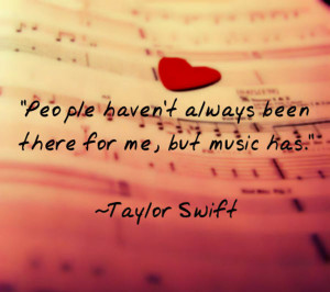 Inspirational Music Quote 1: “People haven’t always been there for ...
