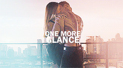 ... one more kiss, one more word, one more glance, one more. (requested by
