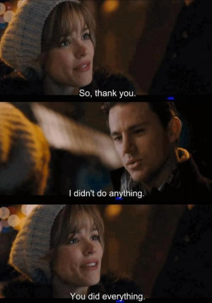 ... As Paige Thanks Channing Tatum As Leo In The Romantic Film, The Vow