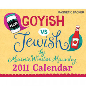 Jewish Goyish vs. Jewish Mini Desk Calendar