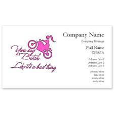 Biker bitch, like it's a bad thing. Business Cards for
