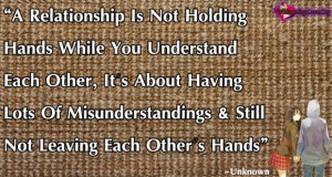 Relationship Is Not Holding Hands While You Understand Each Other ...