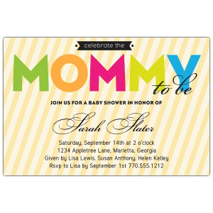 Mommy to Be Baby Shower Invitations
