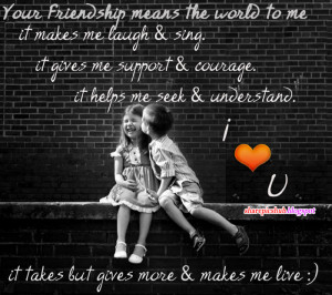 ... Quote Cute Kids Wallpaper | Friends Kissing Quotes With Images