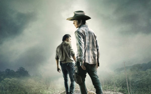 Papel de parede 'The Walking Dead: Carl e Rick'
