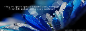 Getting over a painful experience is much like - Life Quotes FB Cover